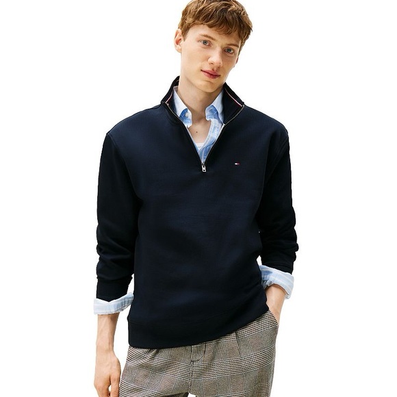 Tommy Hilfiger Logo Quarter Zip Top - Picture 1 of 6